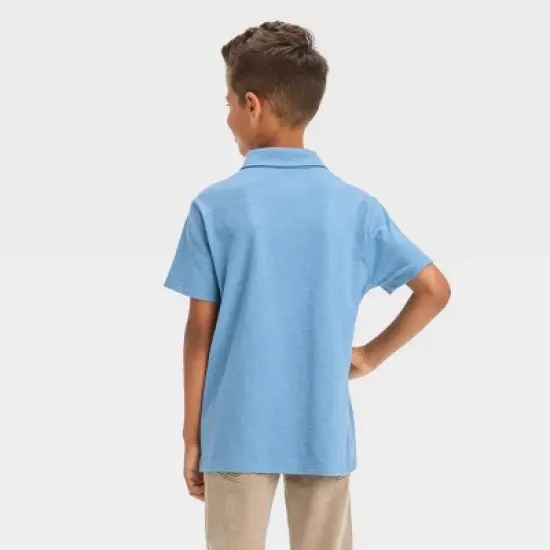 Boys' Short Sleeve Jersey Button-Down Shirt - Cat & Jack&trade; image {1}