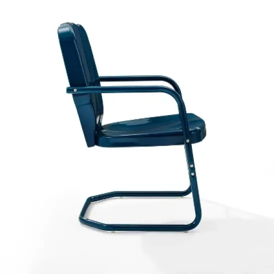 Ridgeland 2pk Outdoor Chairs - Navy - Crosley image {6}