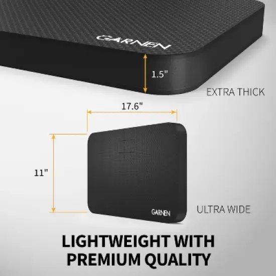 Garnen Extra Thick Garden Kneeling Pad for Gardening Work Bathing Baby Yoga Exercise, EVA Foam Gardening Knee Protectors & Baby Bath Kneeler Pad,Black image {2}