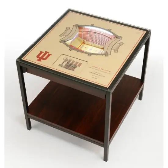 NCAA Indiana Hoosiers 25-Layer StadiumViews Lighted End Table image {5}