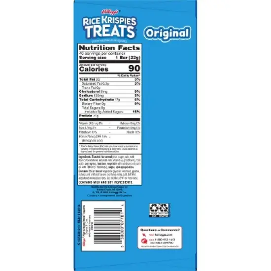 Rice Krispies Treats Original Marshmallow Squares - 40ct/31.2oz image {7}