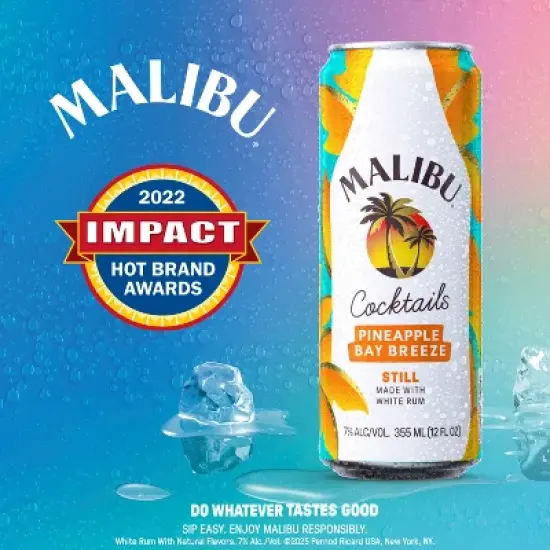 Malibu Pineapple Bay Breeze - 4pk/355ml Cans image {4}