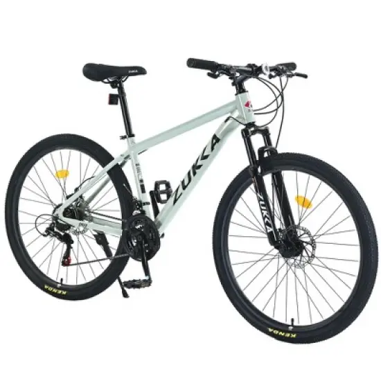 NAYSAYE Bicycle Mountain Bike 27.5 Inch Wheels 21 Speed Front Suspension for Men Women Boys and Girls, Green, 68.8"*26.37"*39.37" image {5}