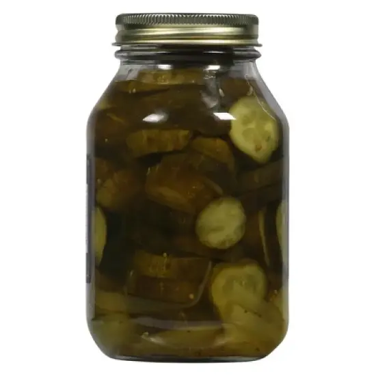 Stamey Pickles Salty Dill Pickles Bread and Butter - Case of 6/32 oz image {2}