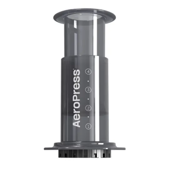 AeroPress Original Coffee Press: Manual Single Serve Coffee Maker, 8 oz Capacity, Includes Scoop & Paper Filters, Black image {2}