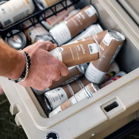 Slate Mocha Latte High Protein Iced Coffee - 11 fl oz Can image {3}