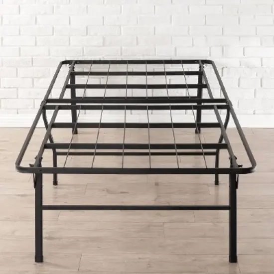 18" Premium Steel Bed Frame and Platform Bed Black - Mellow image {1}