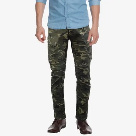X RAY Men's Slim-Fit Stretch Twill Cargo Pants image {7}
