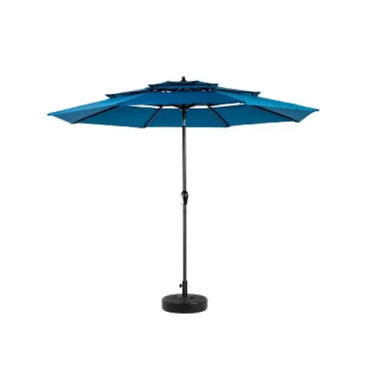 Cesicia Aluminium 10ft 3 Tier Auto-tilt Umbrella ,Outdoor Patio Umbrella (Base Not Included) image {10}