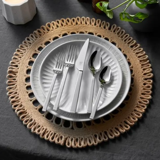 ZWILLING Squared 45-pc 18/10 Stainless Steel Flatware Set image {4}
