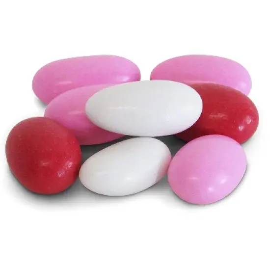 Red ,Pink & White Jordan Almonds Mix by It's Delish - 3.5 LBS Jumbo Container image {3}