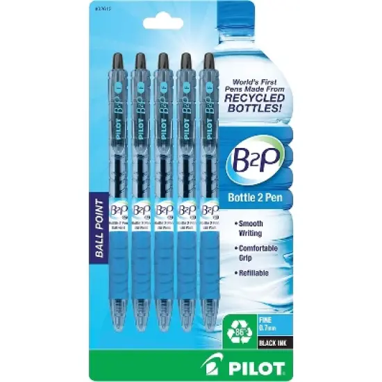 Pilot B2P Bottle-2 Ballpoint Pen Fine Point 32612 image {1}