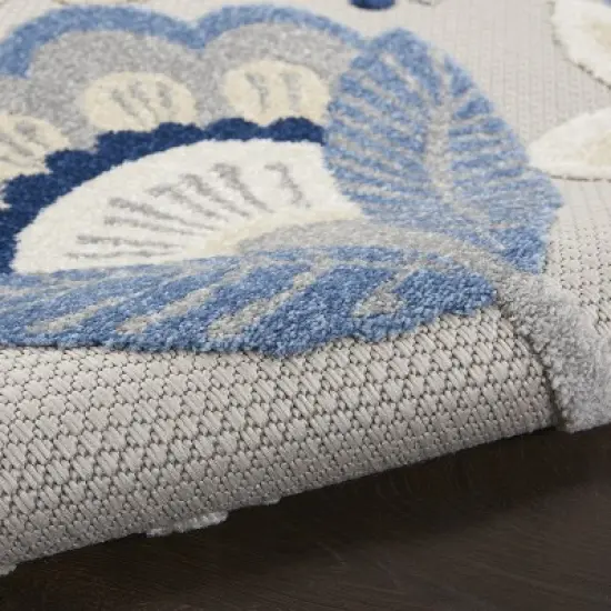 Nourison Aloha Floral Bordered Outdoor Area Rug image {7}