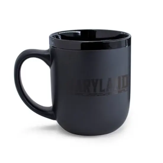 NCAA Maryland Terrapins 12oz Ceramic Coffee Mug - Black image {1}