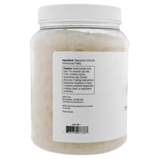 NOW Foods Solutions, 100% Pure Magnesium Flakes, 54 oz (1531 g) image {2}