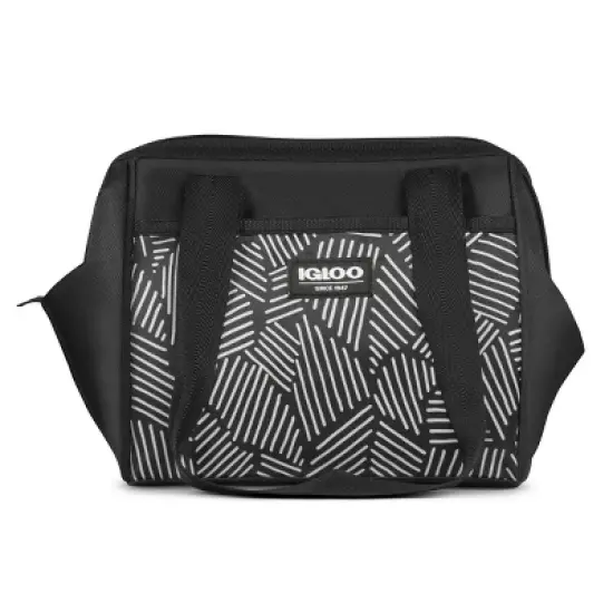 Igloo Print Essentials Leftover Lunch Bag  with Pack Ins - Black image {3}