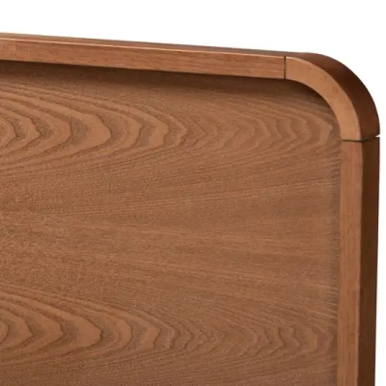 4 Drawer Vita Modern Transitional Wood Platform Storage Bed Walnut/Brown - Baxton Studio image {5}