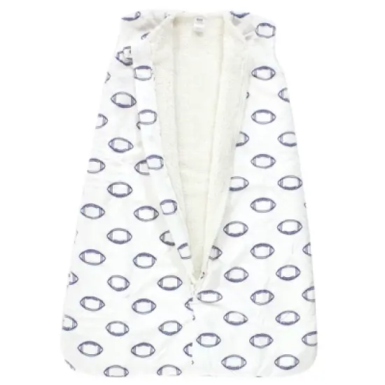 Hudson Baby Infant Boy Mink with Faux Shearling Inner Sleeping Bag, Sack, Blanket, Football image {2}