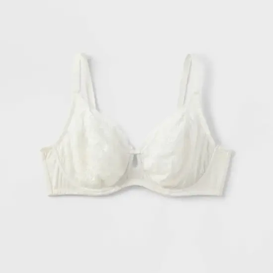 Women's Lace Unlined Bra - Auden&trade; White image {2}