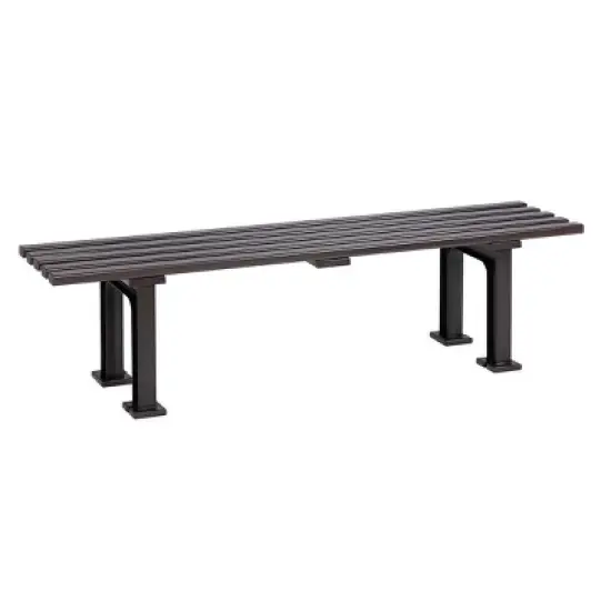 Plow & Hearth Commercial-Grade Weatherproof Backless Garden Bench image {2}