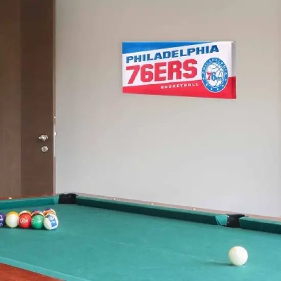 NBA Philadelphia 76ers Tradition Canvas Wall Sign image {4}