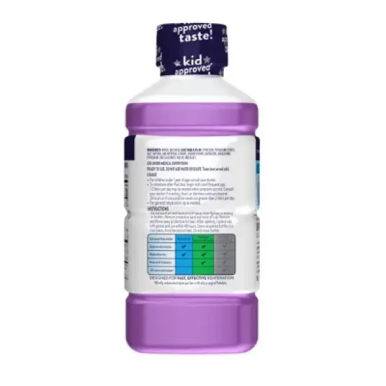 Pedialyte Oral Electrolyte Solution - Grape - 33.8 fl oz image {1}