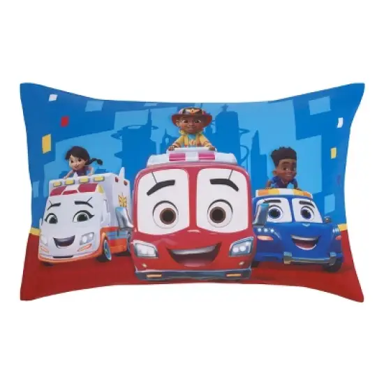 Disney Firebuds Let's Roll Red, Blue, and Yellow First Responders 4 Piece Toddler Bed Set image {5}