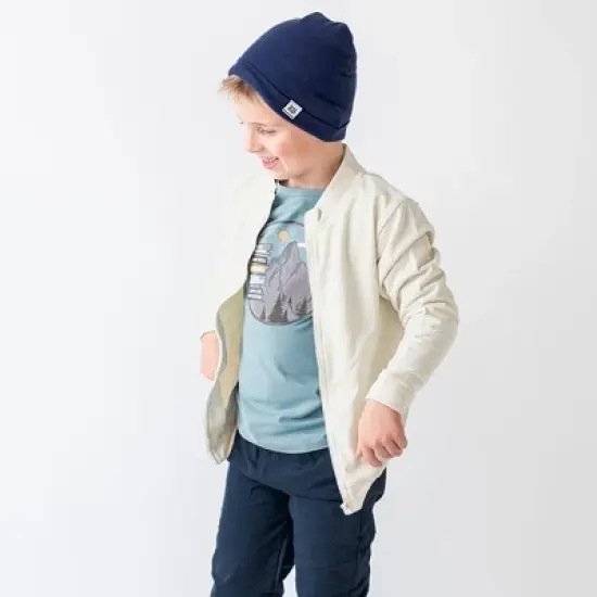 RuggedButts Heather Oatmeal French Terry Jacket image {2}