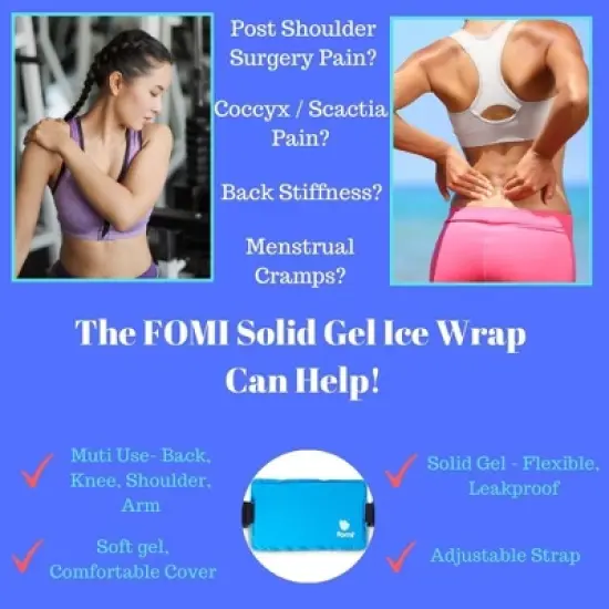 FOMI Hot Cold Solid Gel Multi Function Gel Ice Pack image {3}