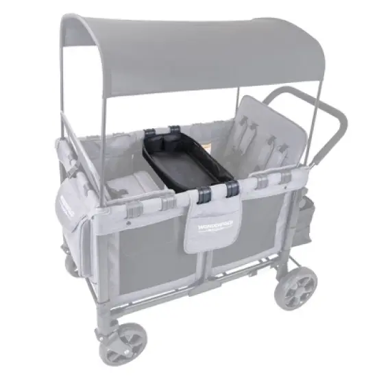 WONDERFOLD W4 Elite Wagon Black with Red Stitching & Snack Tray - Black image {2}