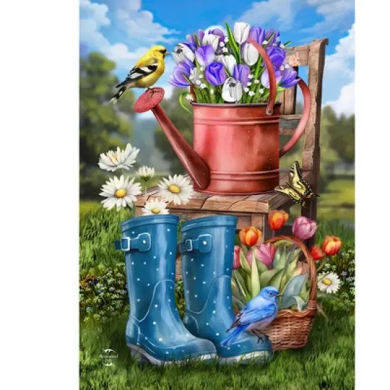 Briarwood Lane Garden Flag 12x18 For Outdoor In the Spring Garden For Spring Garden Flag Flags For Outside image {2}