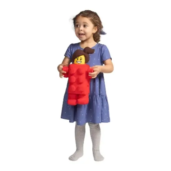 Manhattan Toy Company LEGO&reg; Minifigure Brick Suit Girl 13" Plush Character image {2}