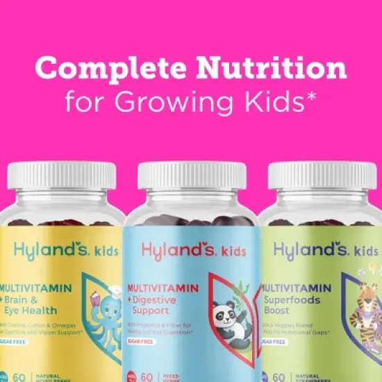 Hyland's Naturals Kids' Sugar Free Multivitamin + Super Foods Boost - 60ct image {9}