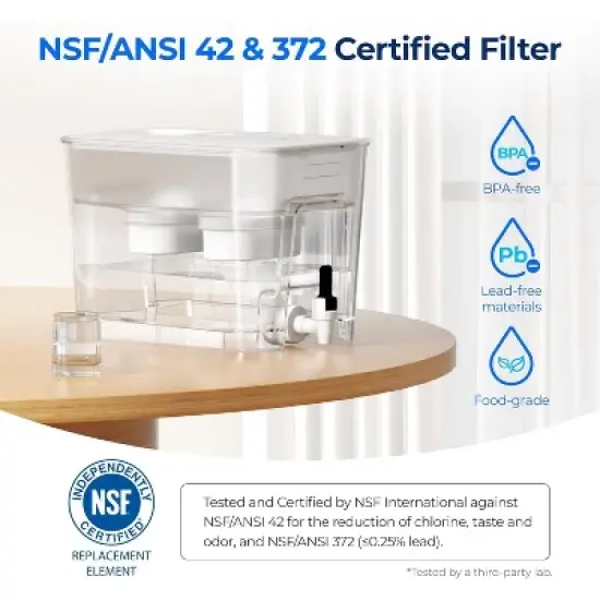 Waterdrop 40 Cup Dual Filter Dispenser White image {5}