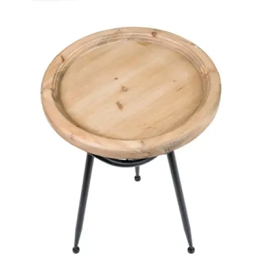 Easton Side Table Natural - Adore Decor image {5}
