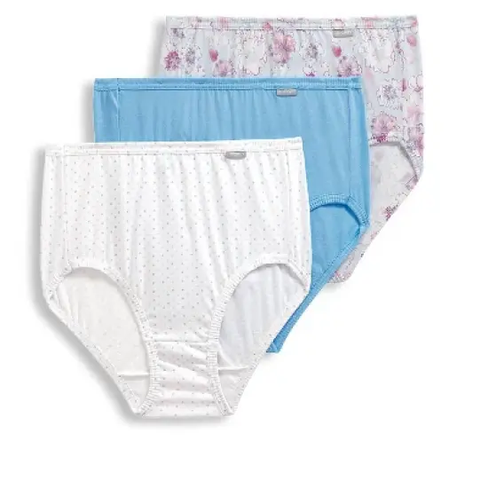 Jockey Womens Plus Size Elance Brief 3 Pack Underwear Briefs 100% cotton image {15}