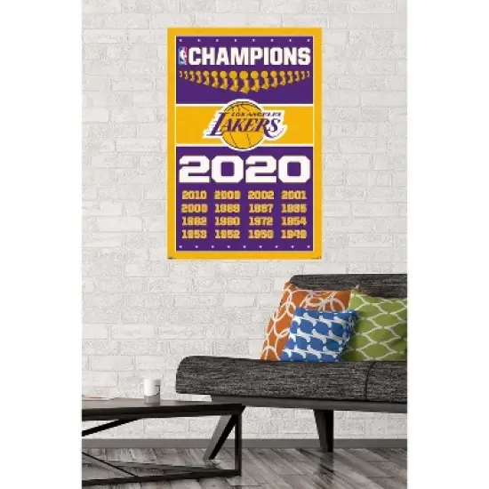 Trends International NBA Los Angeles Lakers - Champions 20 Unframed Wall Poster Prints image {1}