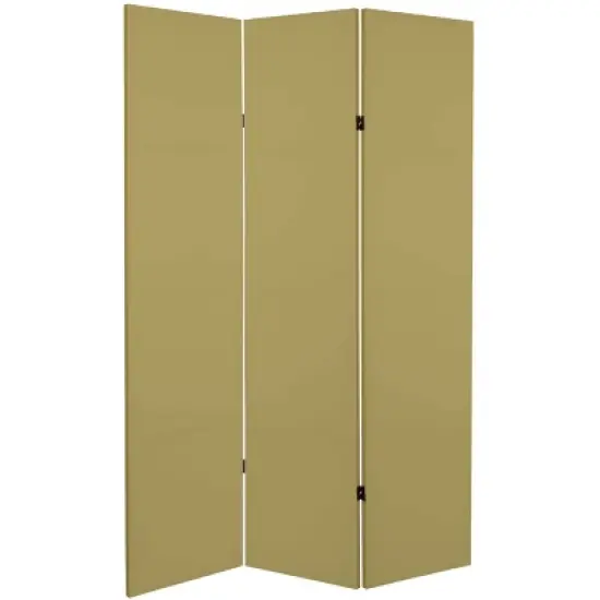 6" Double Sided Canvas Room Divider - Oriental Furniture image {4}