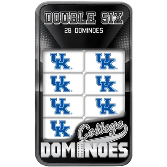MasterPieces Officially Licensed NCAA Kentucky Wildcats 28 Piece Dominoes Game for Adults image {1}