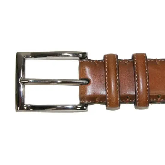 Danbury Men's Leather Cognac Double Loop Belt image {1}