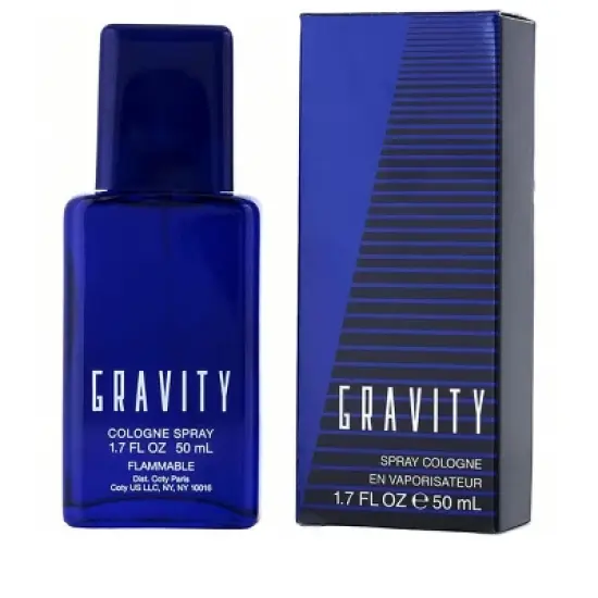 Gravity By Coty Men Freesia, Cloves, Mandarin Orange, Vanilla, Leather Cologne Spray 1.7 Oz image {1}