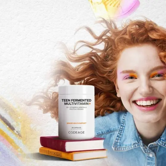 Codeage Teen Fermented Multivitamin Vegan Capsules - 60ct image {5}