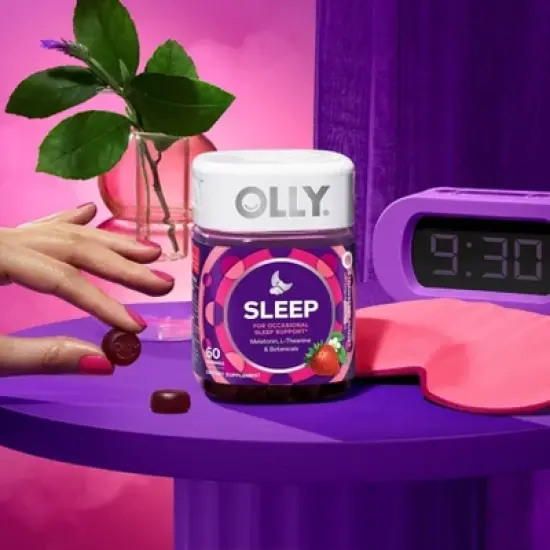 OLLY Sleep Gummies - Strawberry - 60ct image {1}