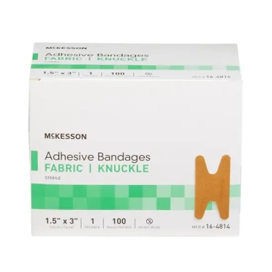 McKesson Adhesive Knuckle Bandages, Flexible Fabric image {4}