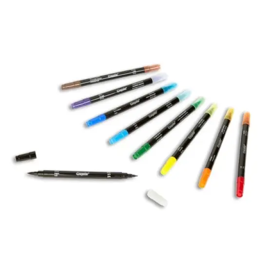 Crayola Signature 16ct Brush & Detail Dual Tip Markers - 32 Colors image {4}