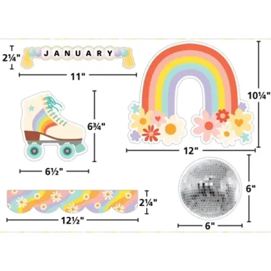 Teacher Created Resources&reg; Roller Disco Birthday Create & Decorate Quick Kit, 121 Pieces image {1}