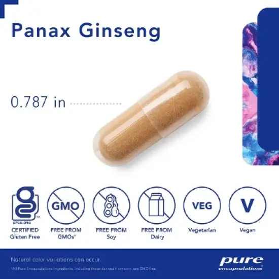 Pure Encapsulations Panax Ginseng - Hypoallergenic Supplement Helps The Body Adapt to Occasional Physical Stress* - 120 Capsules image {2}