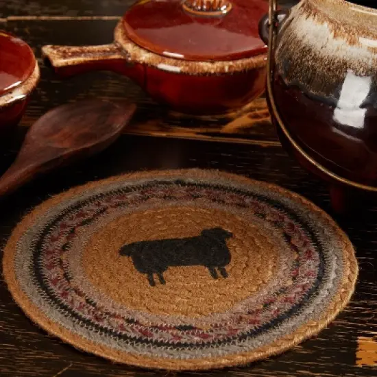 Heritage Farms Sheep Jute Trivet 8 image {3}