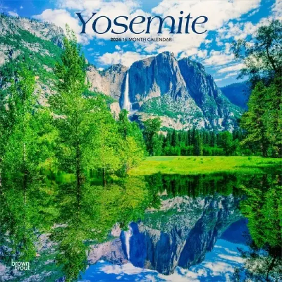 BrownTrout Yosemite 2026 12"x24" Hanging Square Wall Calendar Plastic-Free image {9}
