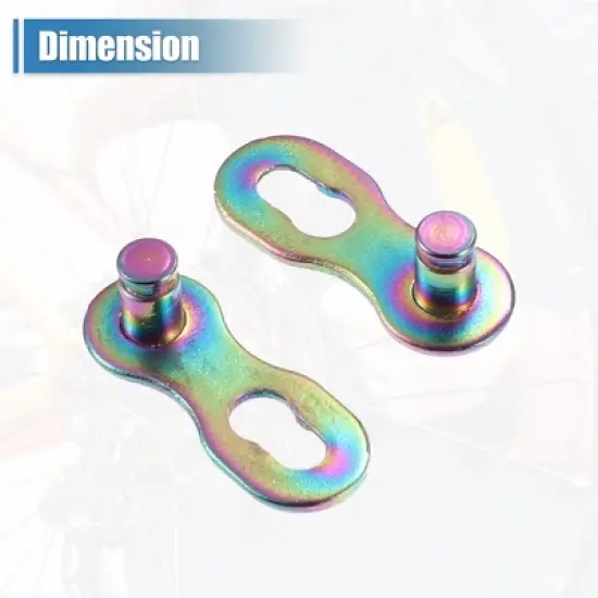 Unique Bargains Universal Bike Chain Repair Tool Kit with 5 Pairs Bicycle Chain Joint Multicolor image {4}